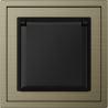 Xelent Series Waterproof EU Power Socket Brushed Aluminium - Antique Bronze
