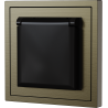 Xelent Series Waterproof EU Power Socket Brushed Aluminium - Antique Bronze