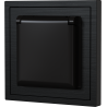 Xelent Series Waterproof EU Power Socket Brushed Aluminium - Black