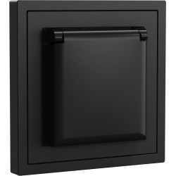 Xelent Series Waterproof EU Power Socket - Charcoal Gray