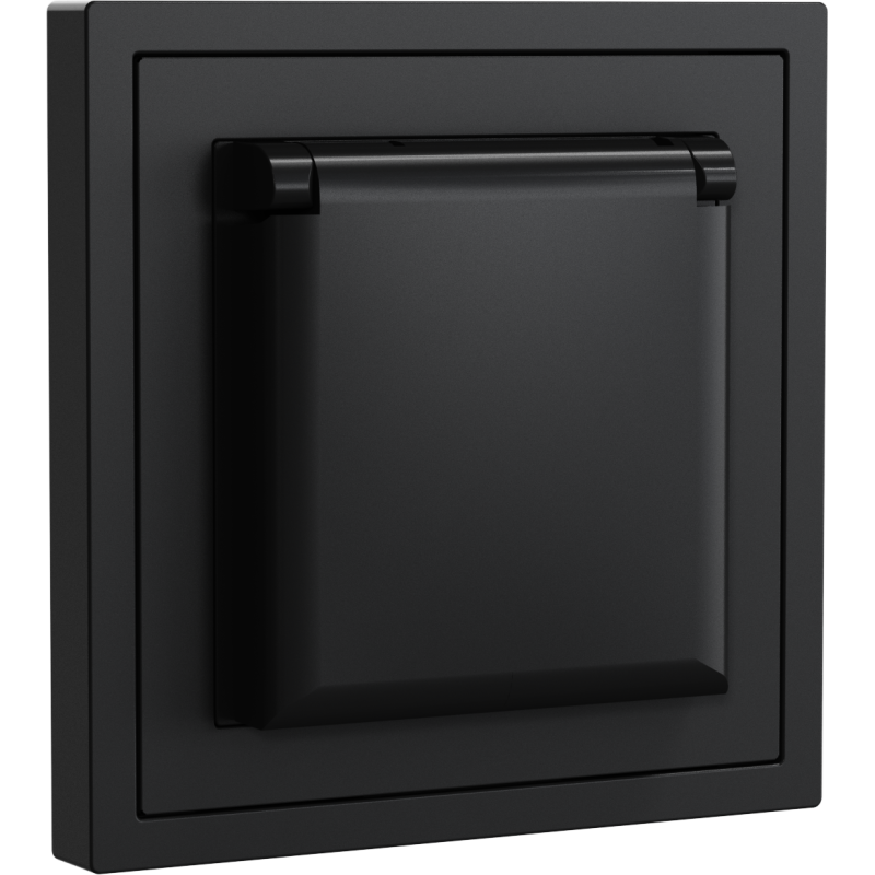 Xelent Series Waterproof EU Power Socket - Charcoal Gray