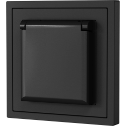 Xelent Series Waterproof EU Power Socket - Charcoal Gray