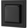 Xelent Series Waterproof EU Power Socket - Charcoal Gray