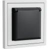 Xelent Series Waterproof EU Power Socket - Ivory White