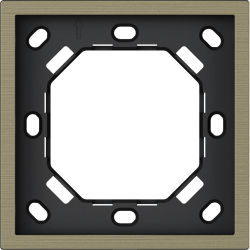 Xelent Series 1 Gang Panel Frame Brushed Aluminium - Antique Bronze