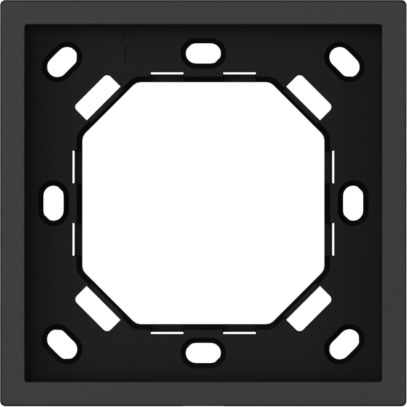 Xelent Series 1 Gang Panel Frame - Charcoal Gray