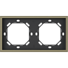 Xelent Series 2 Gang Panel Frame Metal - Antique Bronze
