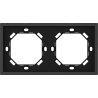 Xelent Series 2 Gang Panel Frame - Charcoal Gray
