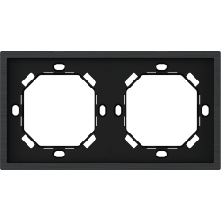 Xelent Series 2 Gang Panel Frame Metal - Black