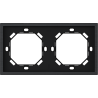 Xelent Series 2 Gang Panel Frame Metal - Black