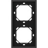 Xelent Series 2 Gangs Panel Frame Vertical - Charcoal Gray
