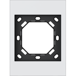 Xelent Series 1 Gang Panel Frame US - Ivory White