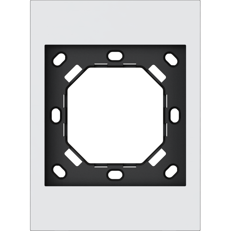 Xelent Series 1 Gang Panel Frame US - Ivory White