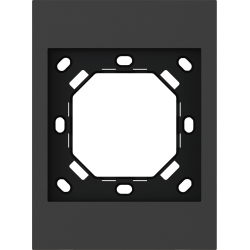 Xelent Series 1 Gang Panel Frame US - Charcoal Gray