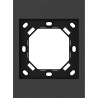 Xelent Series 1 Gang Panel Frame US - Charcoal Gray