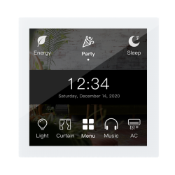 Granite Display Panel EU - Space Gray White Glass