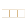 Tile Series 3 Gang Panel Frame 2.1 - Champagne Gold