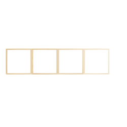 Tile Series 4 Gang Panel Frame 2.1 - Champagne Gold