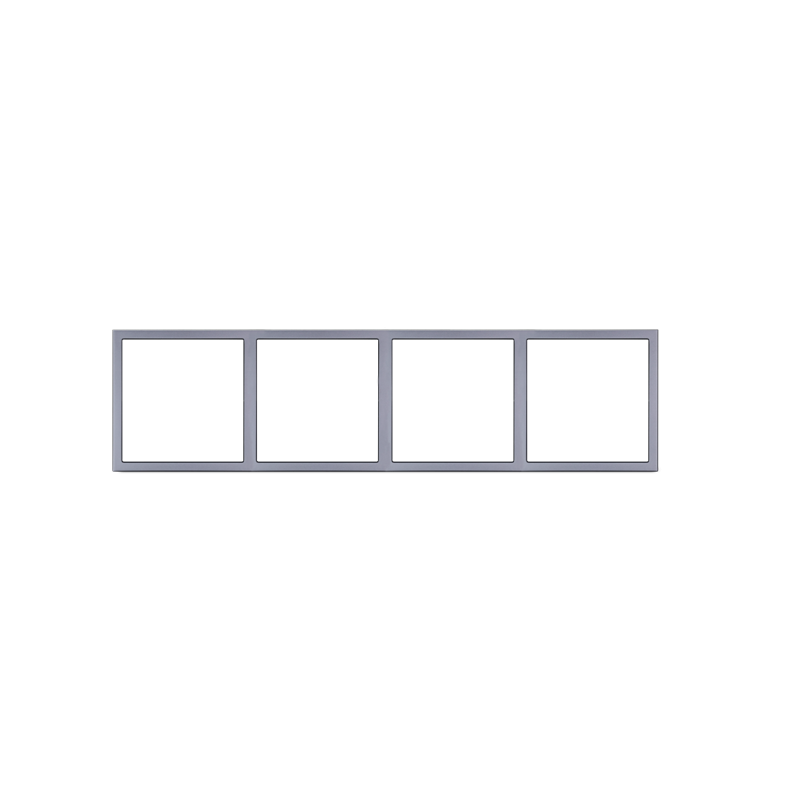 Tile Series 4 Gang Panel Frame 2.1 - Space Gray