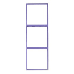 Tile Series 3 Gang Panel Frame 2.1 Vertical - Space Gray