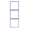 Tile Series 3 Gang Panel Frame 2.1 Vertical - Space Gray