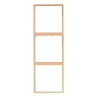 Tile Series 3 Gang Panel Frame 2.1 Vertical Metal - Champagne Gold