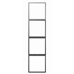 Tile Series 4 Gang Panel Frame 2.1 Vertical - Ash Gray