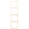 Tile Series 4 Gang Panel Frame 2.1 Vertical - Champagne Gold