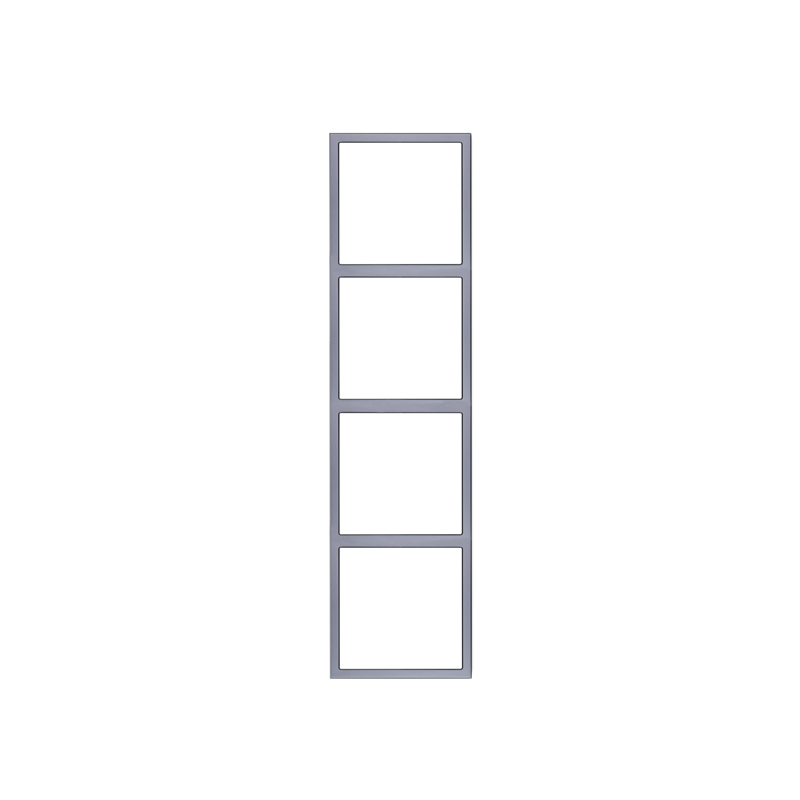 Tile Series 4 Gang Panel Frame 2.1 Vertical - Space Gray