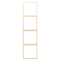 Tile Series 4 Gang Panel Frame 2.1 Vertical Metal - Champagne Gold