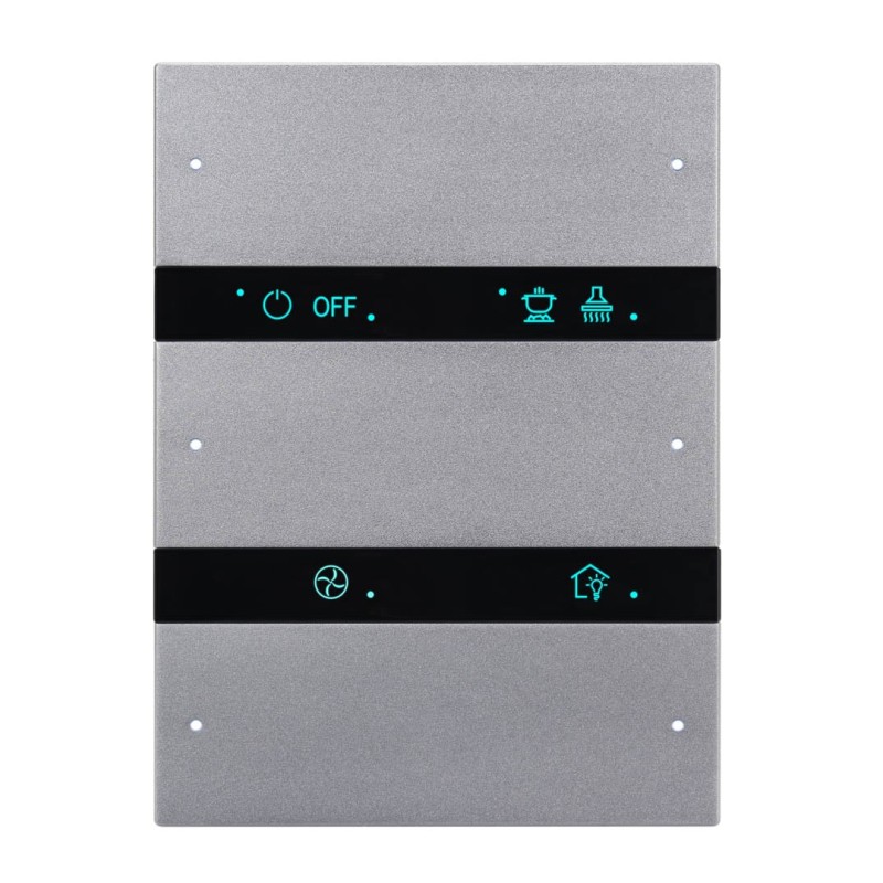 Granite Series 6 Buttons Smart Panel US - Space Gray