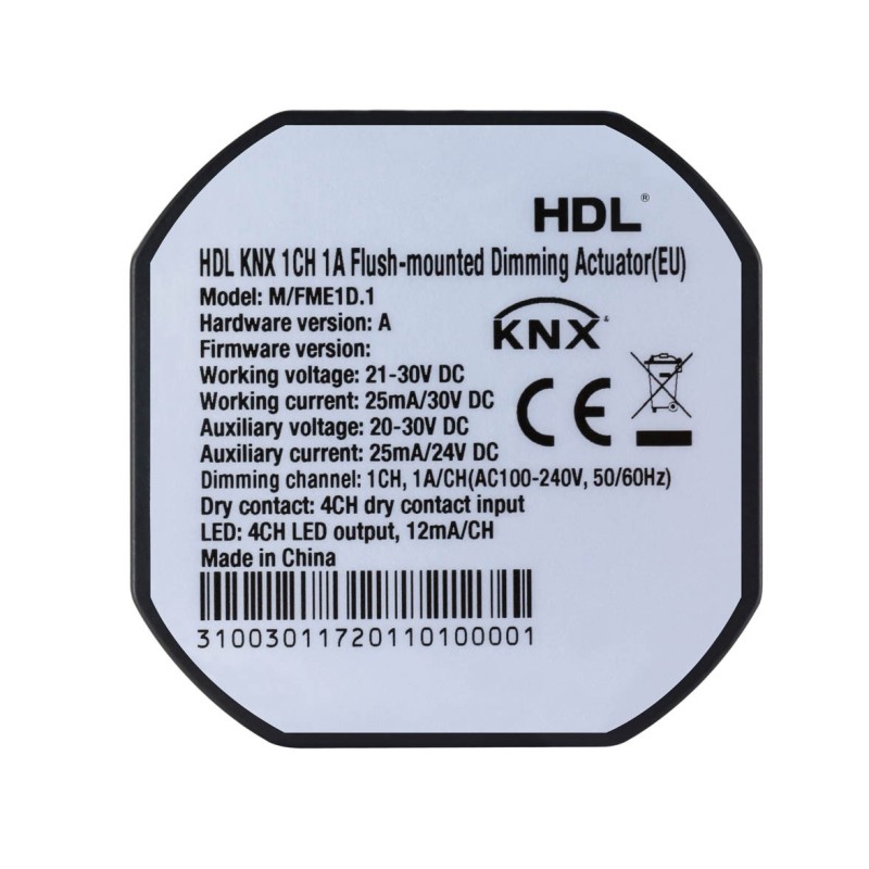 1CH 1A Flush-mounted Mosfet Dimming Actuator